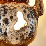 Lamp ceramic fat lava double lighting 70s
