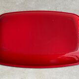 Vintage red enamel SILIT tray / serving dish