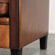 Very interesting sheepskin Art Deco design armchair with a great design