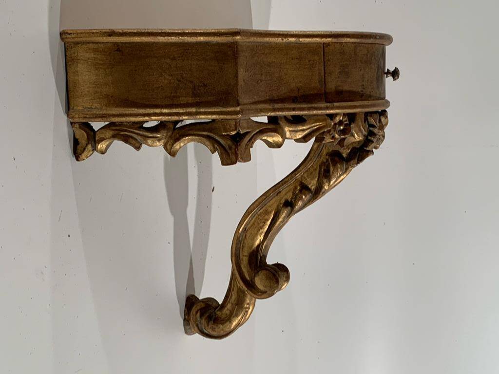 gilded wood console