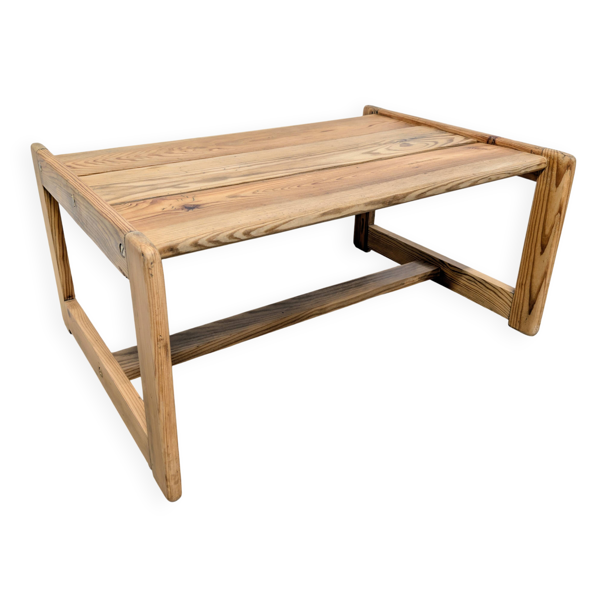 Solid pine coffee table from the 60s