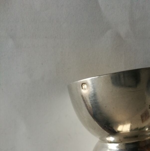 Solid silver diabolo shell "Simone"goldsmith Hector Alfred (1881 /1913)