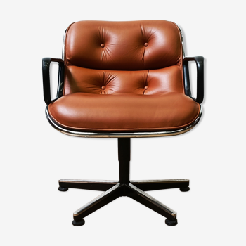 Fauteuil Charles Pollock cuir