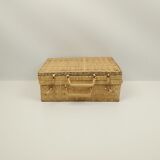 Rectangular wicker case 2 handles