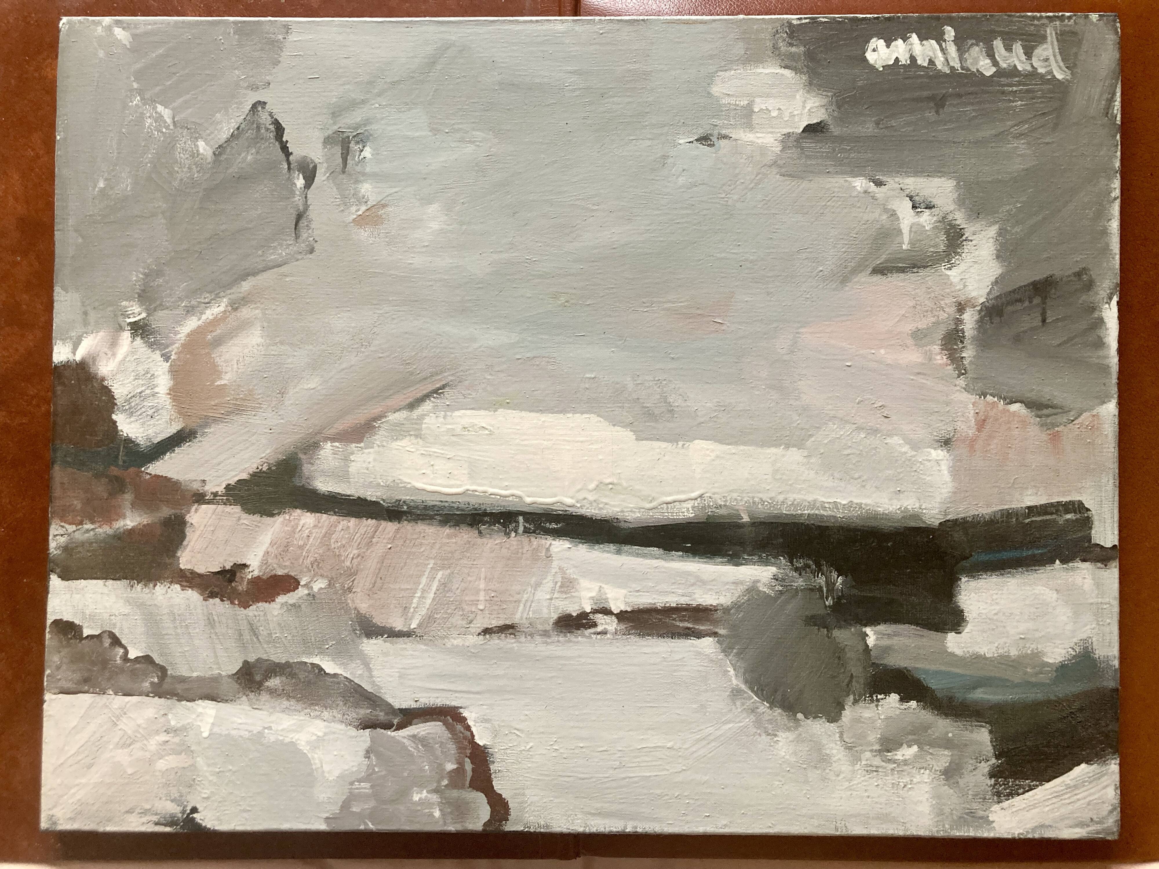 Painting - contemporary art - Brittany in winter