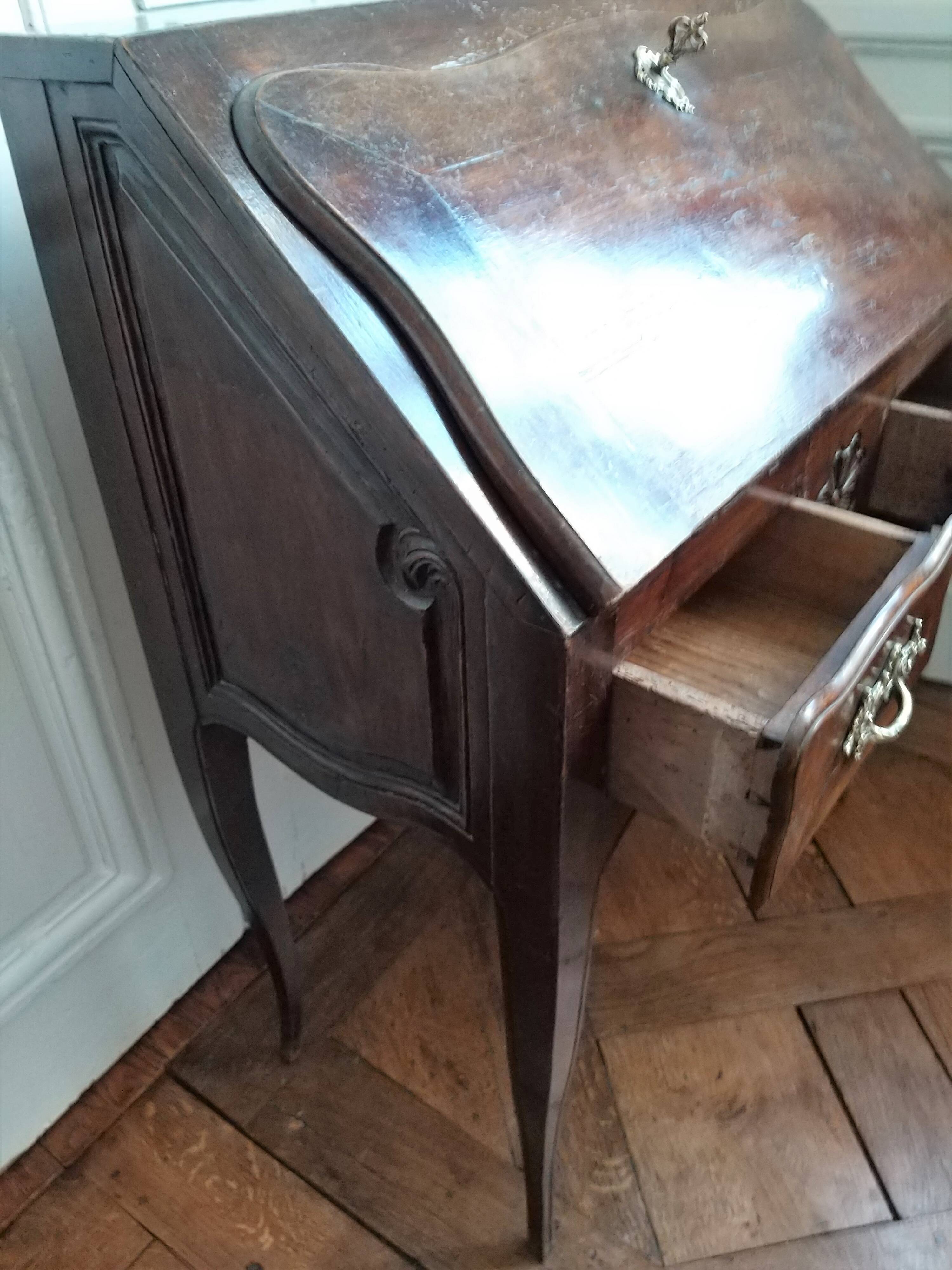 Louis XV style mahogany style writing desk