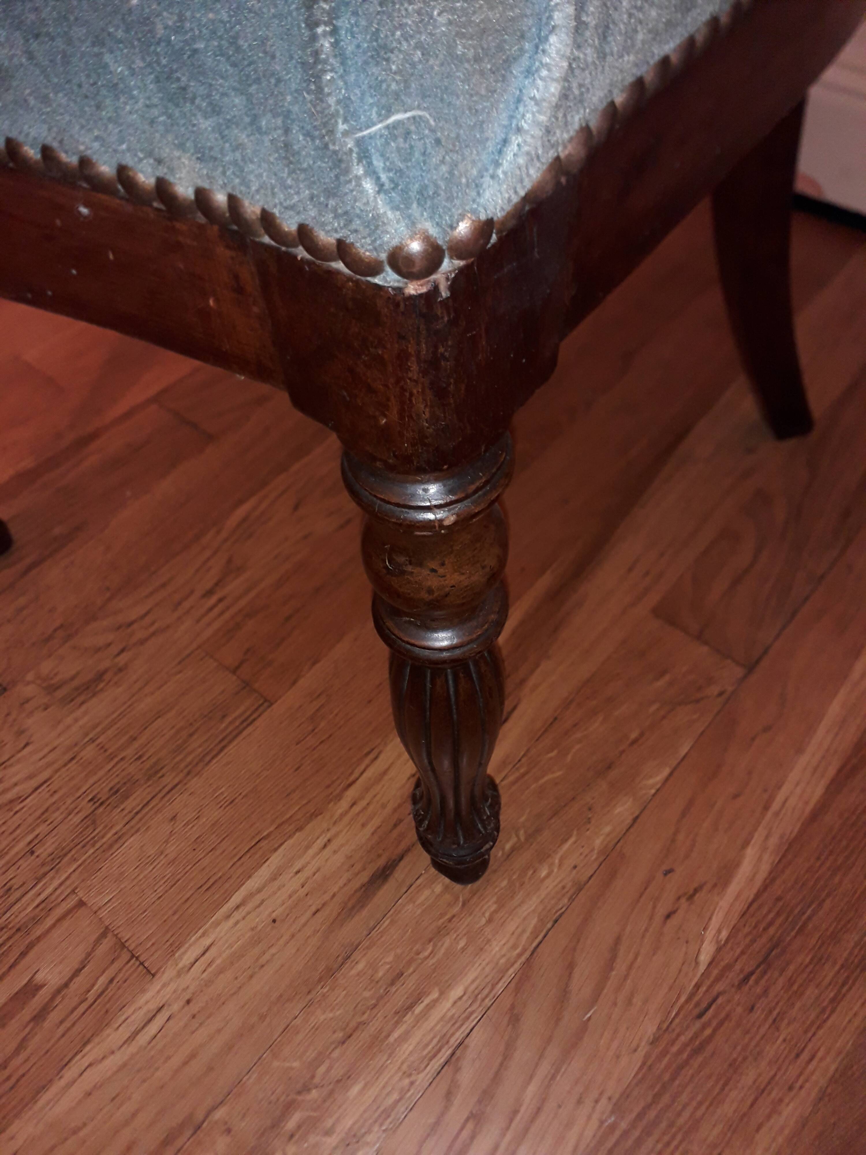 Chaise en acajou 19 eme