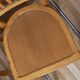 6 bistro chairs, blond wood, typical Luterma brand, 1950s-60s
