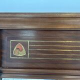 Miroir Art déco avec inserts de nacre et laiton