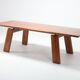 Postmodern walnut dining table by Afra - Tobia Scarpa 1980