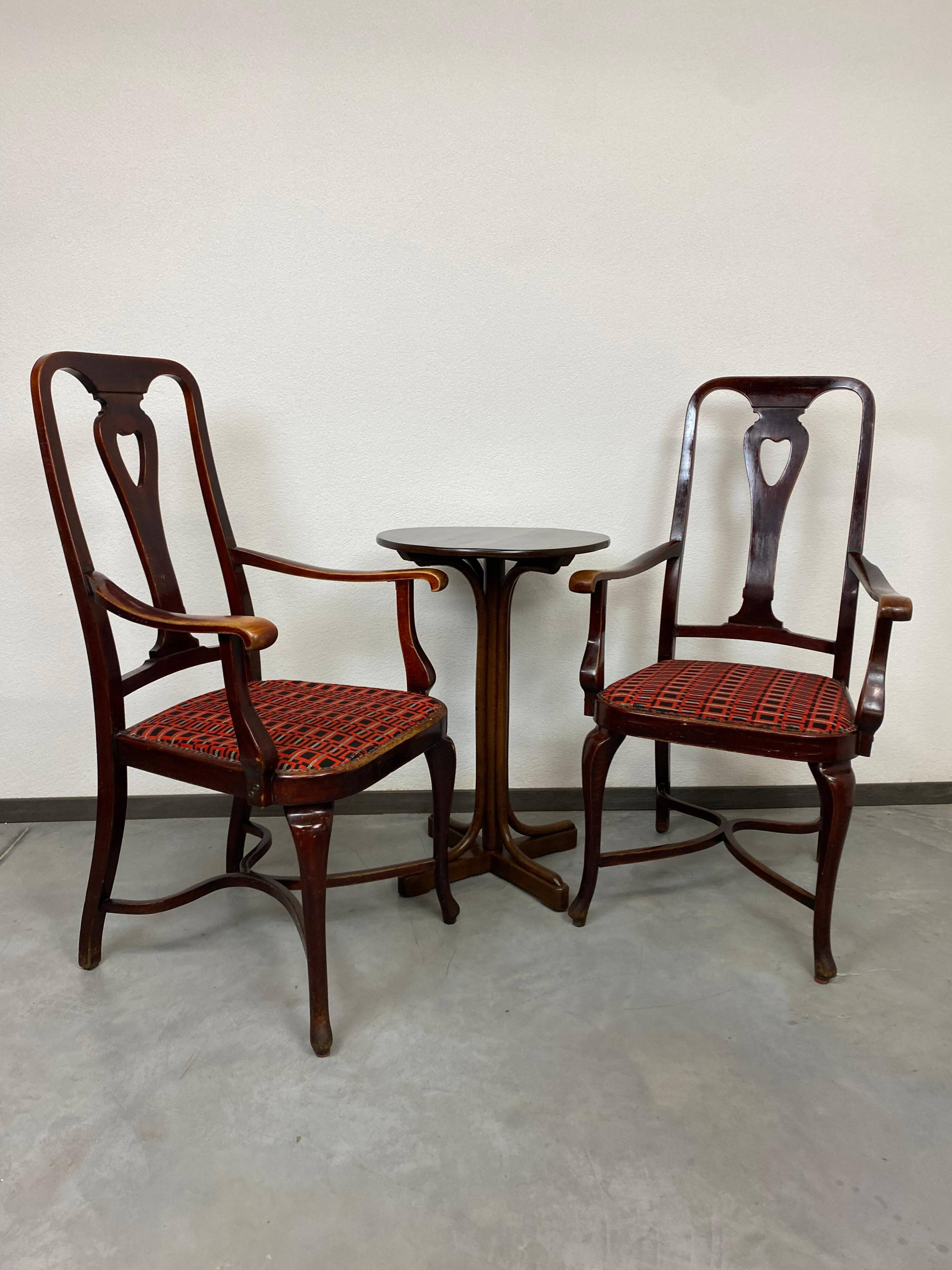 Pair of Secessionist armchairs Atr. Adolf Loos Ex. by Thonet