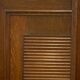 Brutalist display cabinet in oak by Charles Dudouyt, 1940s.
