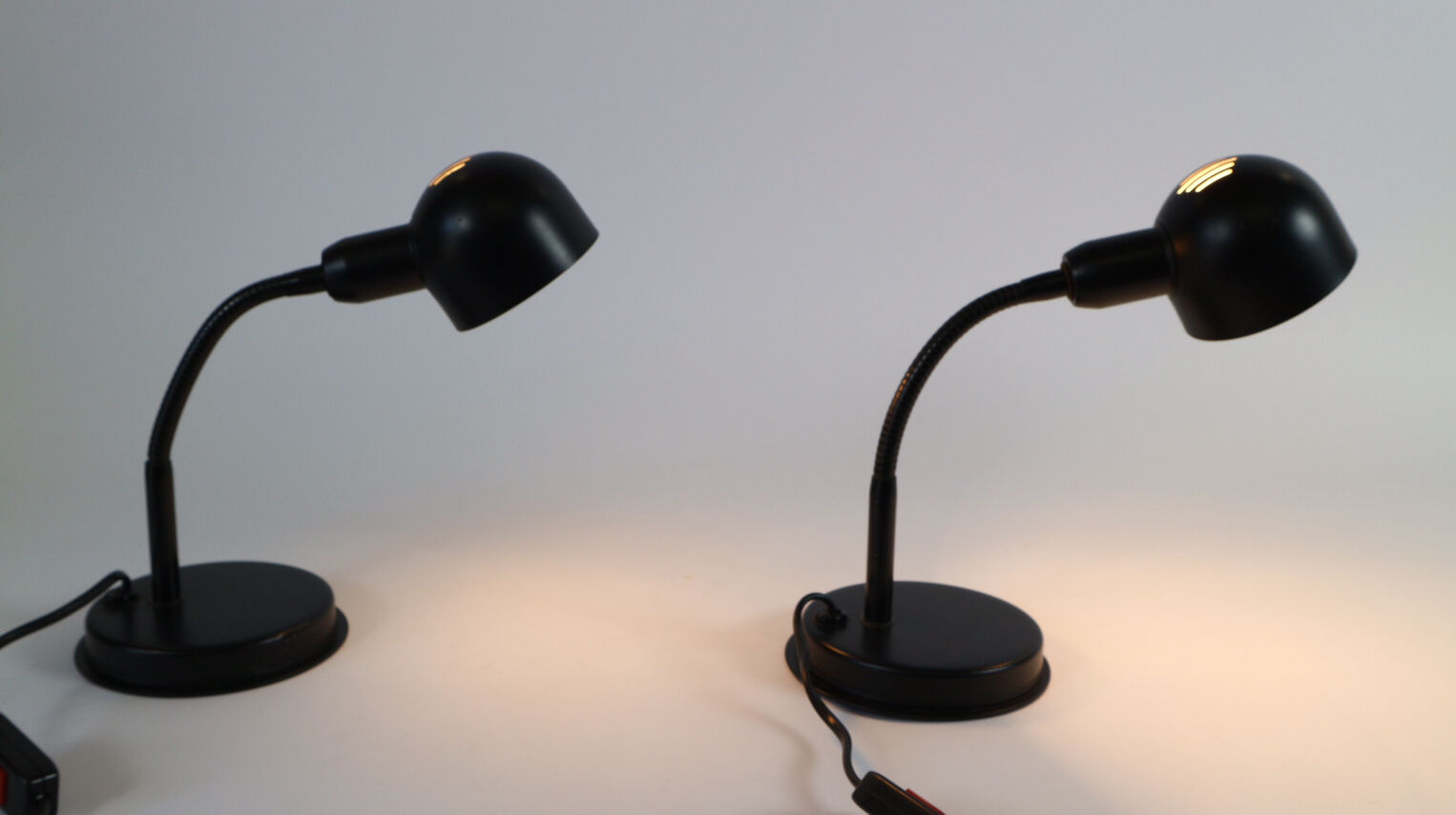 Pair of vintage adjustable bedside lamps, Veneta Lumi