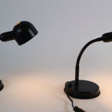 Pair of vintage adjustable bedside lamps, Veneta Lumi