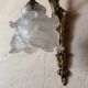 Pair of antique wall sconces in gilded bronze with glass tulips – Louis XVI style circa 1900 – superb