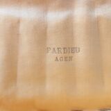 Vintage Pardieu Agen Set of 6 Silver Plated Coffee Spoons With Wooden Coffee Bean Detail in Original