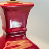 Ceramic lamp and vintage velvet