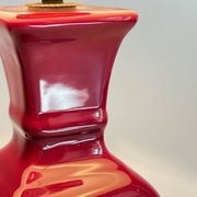 Ceramic lamp and vintage velvet