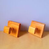Pine coat hooks, 1980.