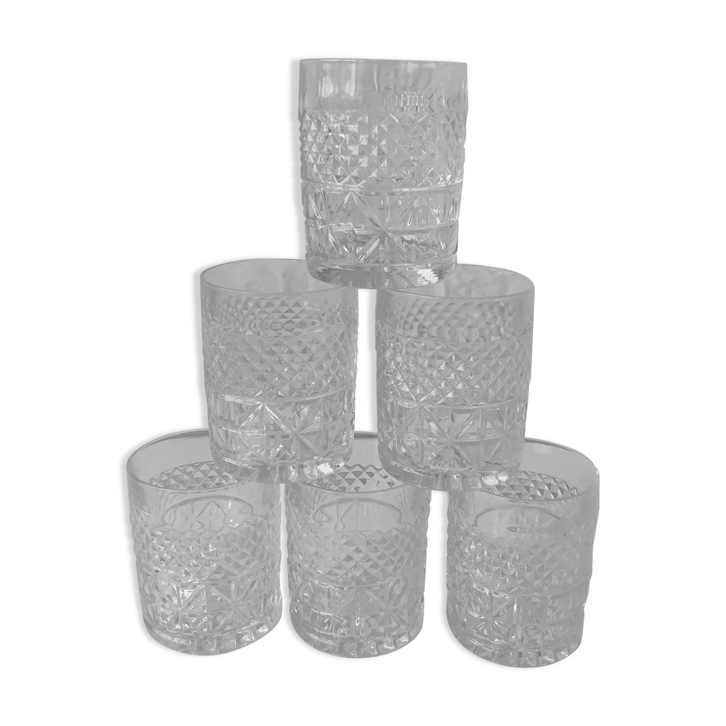 Selency x Monoprix Croisé Laroche whisky glasses