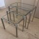 chrome nesting tables from the 1970s