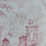 Set of 4 antique plates - Creil & Montereau - Opaque porcelain -