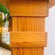 Teak column plant stand, 70s-80s