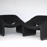 Fauteuils F598 du milieu du siècle par Pierre Paulin pour Artifort, années 1980, lot de 2