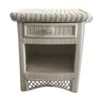 Table de chevet en rotin