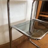 Vintage sofa tip smoked glass 70 years