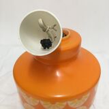 Orange opaline chandelier year 60