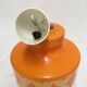Orange opaline chandelier year 60