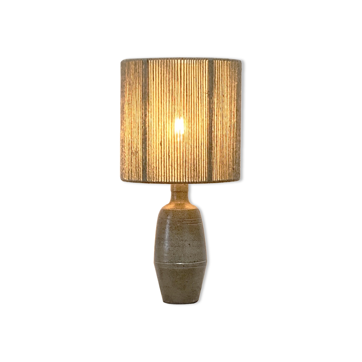 Sandstone lamp and jute string