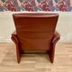 Pair of "Erpo" designer adjustable leather armchairs.