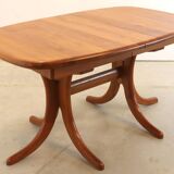 Deens design 2x verlengbare ovalen eettafel 'Skarrild'