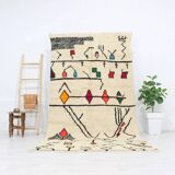 Tapis berbère laine fait main 271 x 148 cm