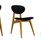 Mid-century chairs, GFM 22 by J. Kędziorek, Poland, 1960s, set of 3