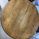 Round turned wooden side table