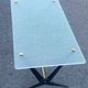 Table bas en verre 