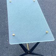 Glass coffee table
