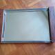 Modern tray - glass and rosewood - vintage