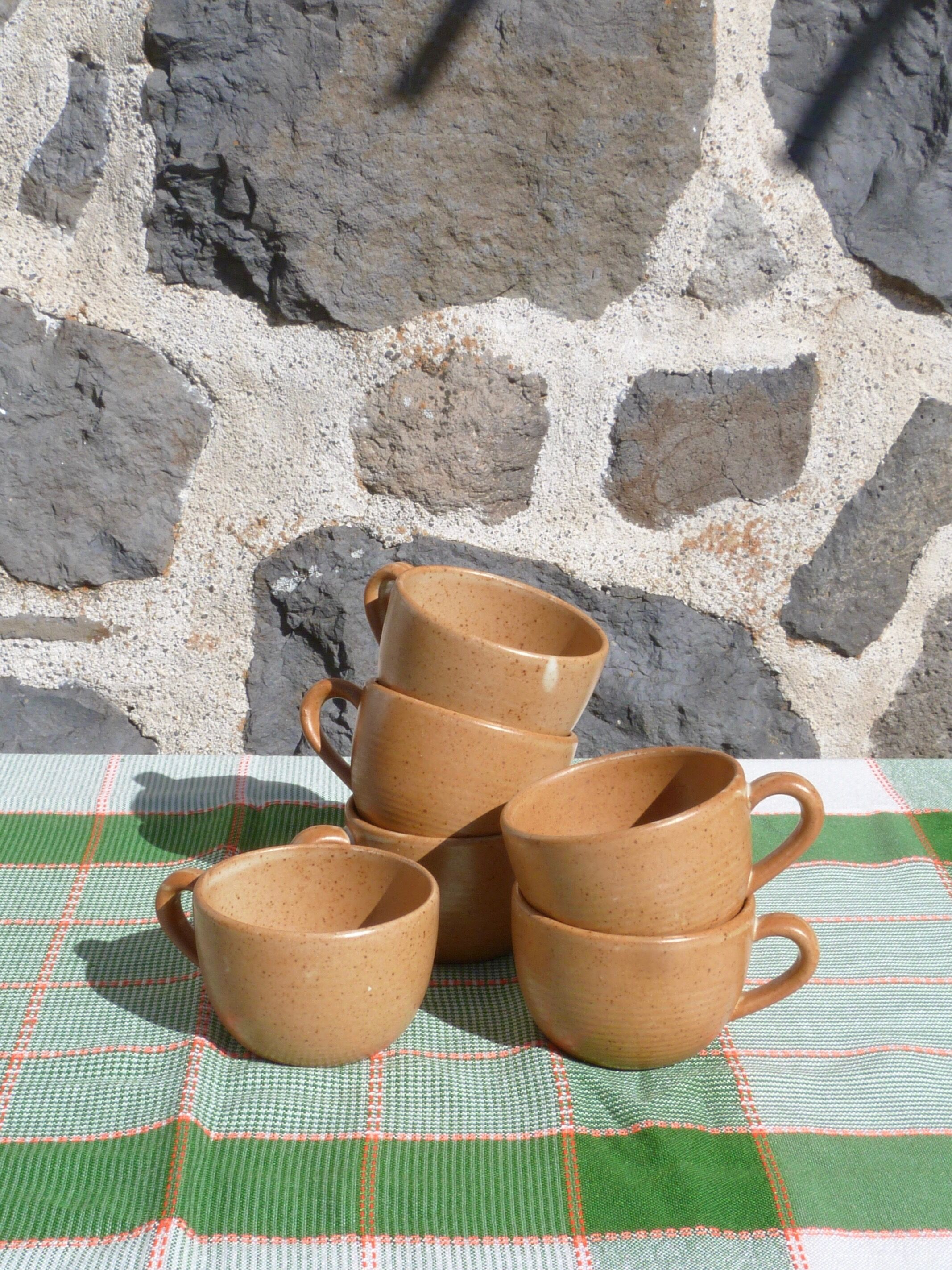 Set de 6 tasses CNP Grès Village