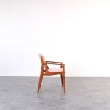 Mid-Century Teak & Wool Ella Armchair by Arne Vodder for Vamo Sønderborg, 1