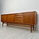 1960s Vintage Large Minimalistic Mid-Century Teak Sideboard