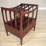 Mid 20th Century Walnut Magazine Rack, 1950s