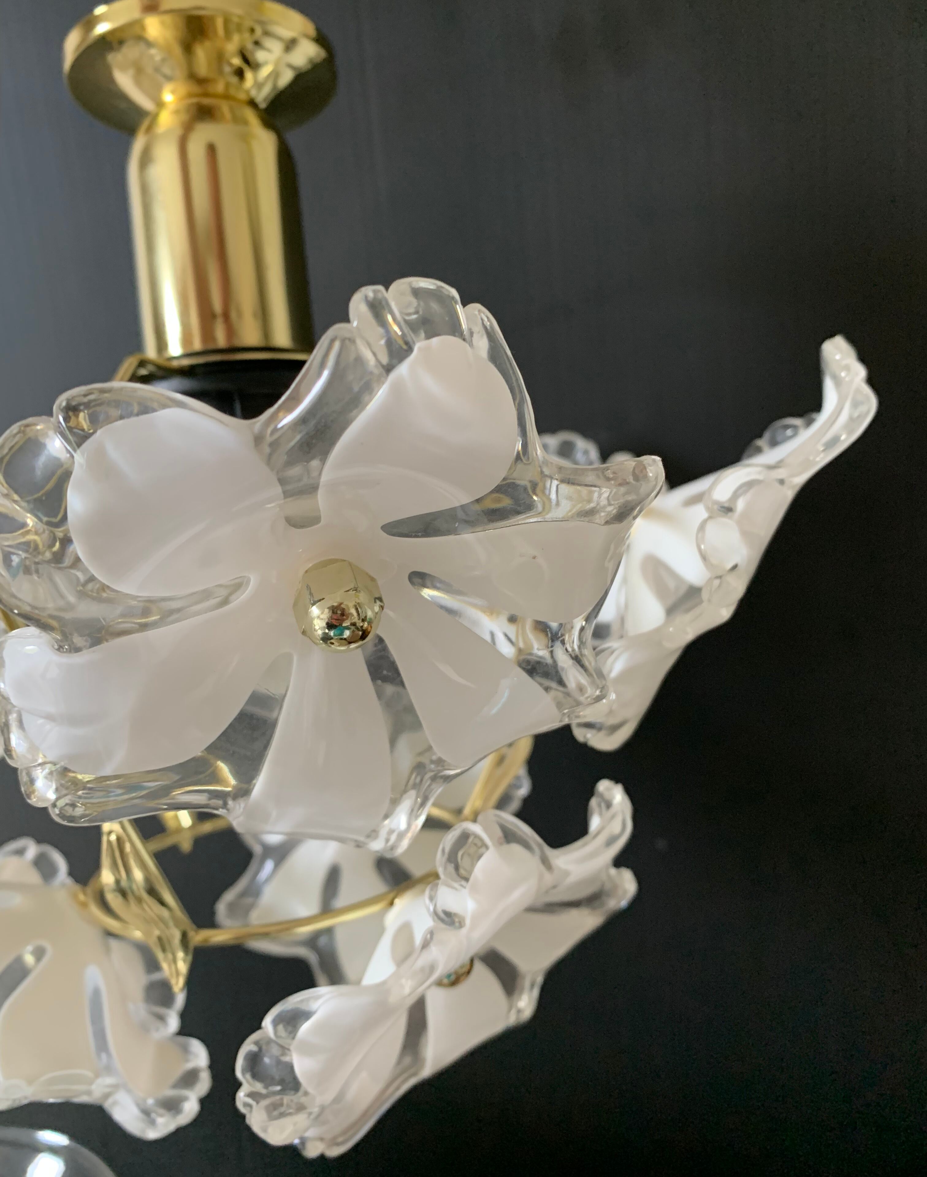White flower chandelier