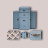 Asymmetrical Art Deco chest of drawers 1939