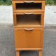IKEA 1990 wood and frosted glass chest of drawers.