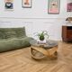 Vintage round wooden coffee table