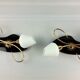 Arlus black and brass opaline sconces 1960